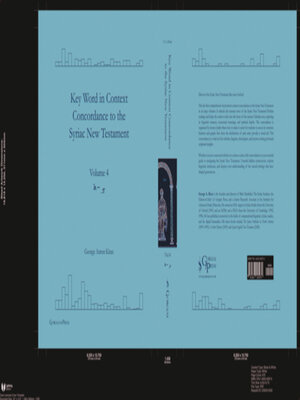 cover image of Key Word in Context Concordance to the Syriac New Testament